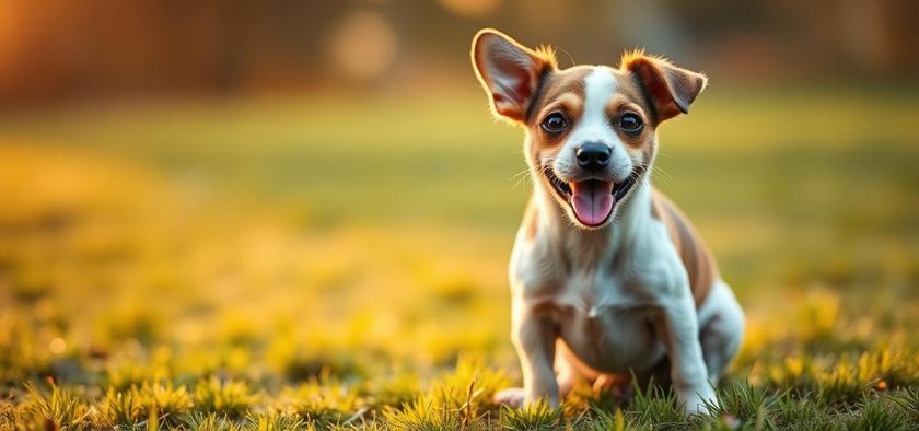 Cachorro feliz